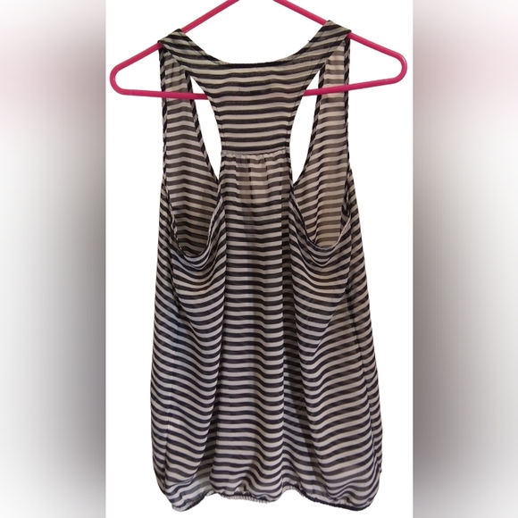 GAP Racerback Sheer Tank Top Size L - Picture 2 of 6